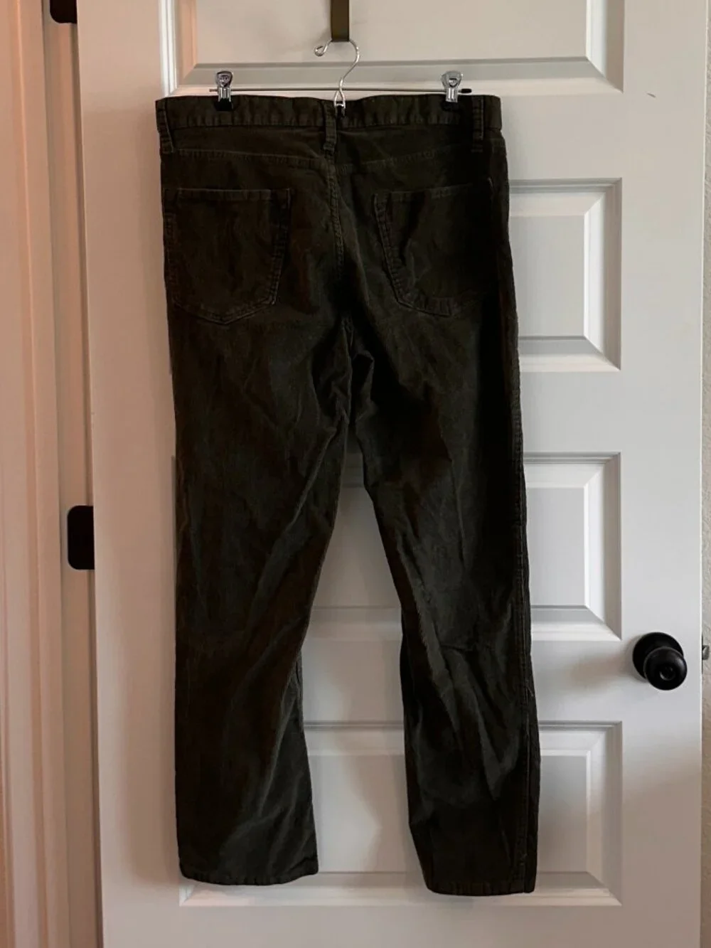 Old Navy Slim Five-Pocket Corduroy Pants Dark Olive 36W 32L